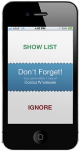 Don't Forget Your List - GPS based shopping list