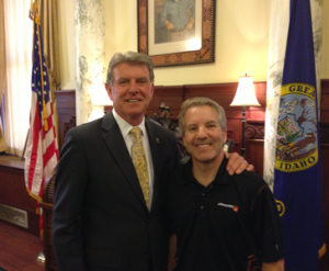Cloud Services Clarification Act, CEO Jody Sedrick with Governor Butch Otter