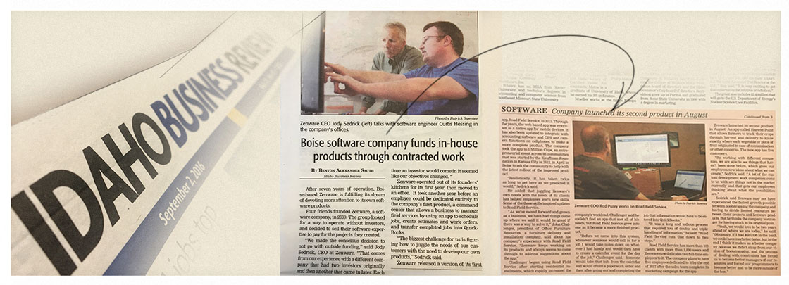 Zenware Featured in Idaho Business Review